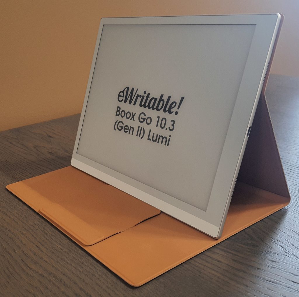 Stand configuration (using the magnetic flap to prevent slipping)